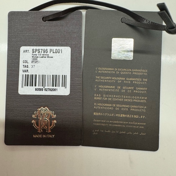 💯 Authentic Roberto Cavalli Black Patent Leather Shoes. Size 7. - Picture 6 of 7